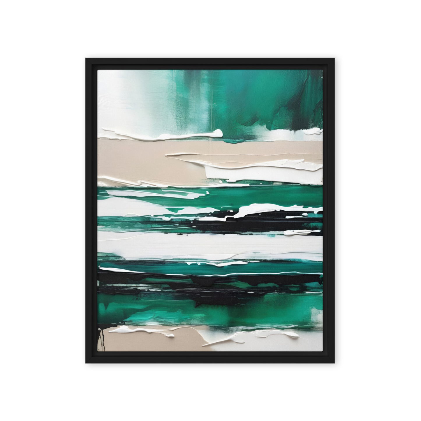 Enigmatic Landscapes Abstract Framed Canvas