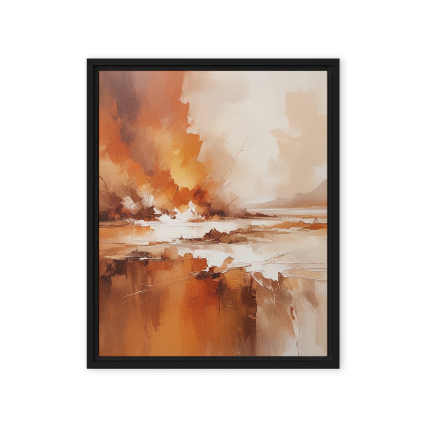 Infinite Horizons Abstract Framed canvas