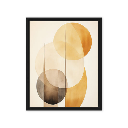 Circadian Symphony Abstract Framed Canvas