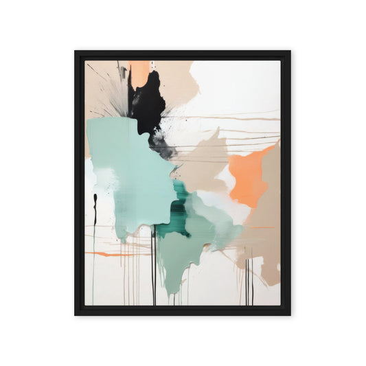 Whispering Winds Abstract Framed Canvas