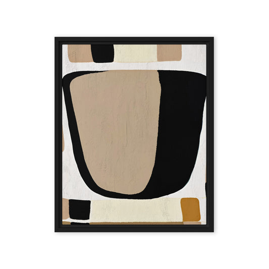 Enigmatic Enchantment Abstract Framed Canvas