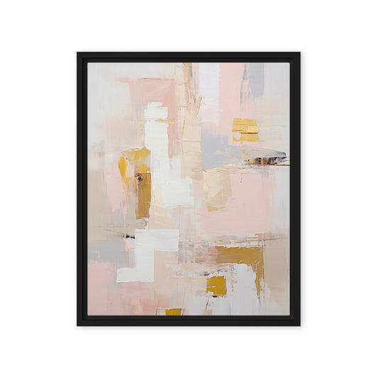 Gentle Essence Abstract Framed canvas