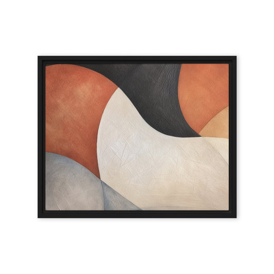 Dreamy Palette Two Abstract Framed Canvas