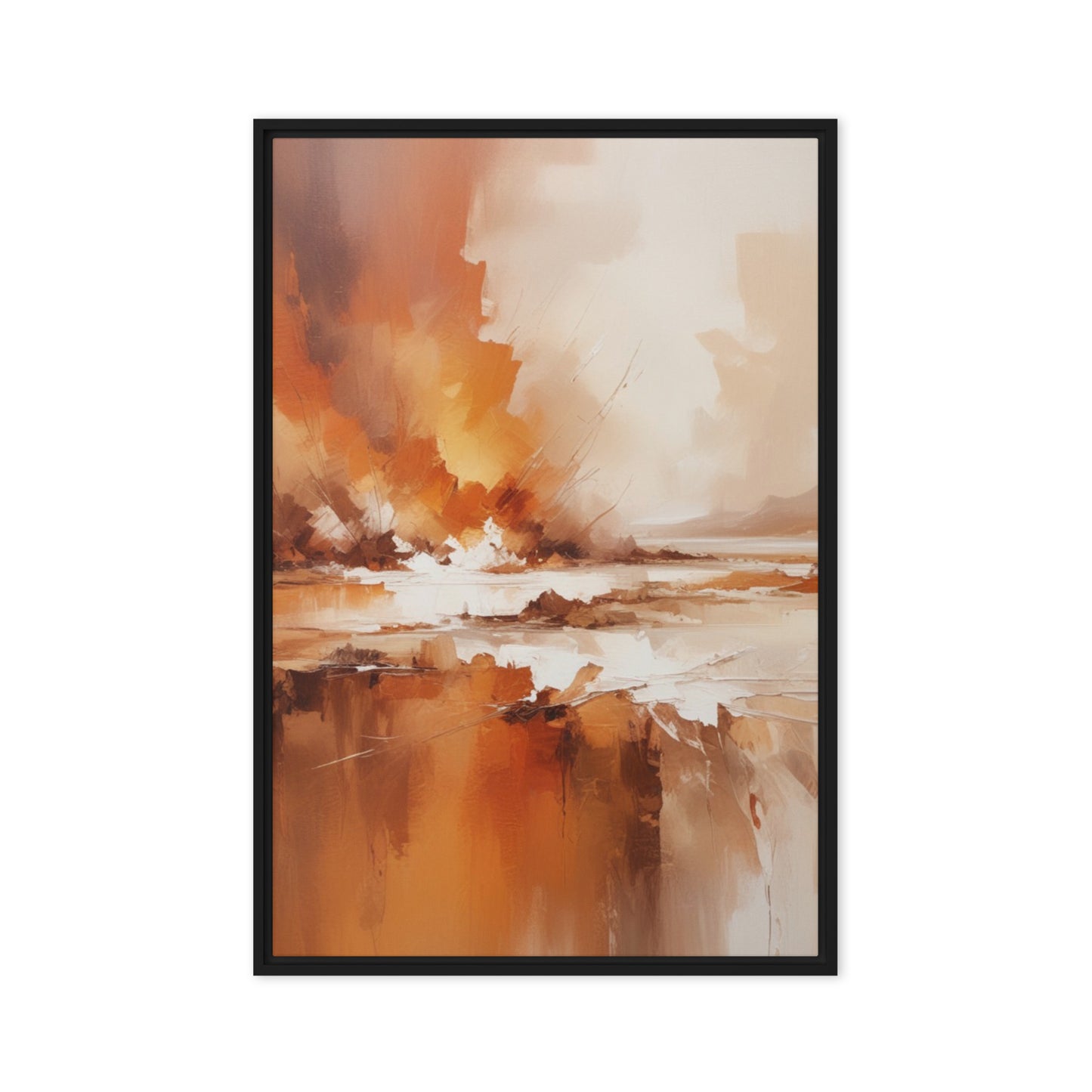 Infinite Horizons Abstract Framed canvas