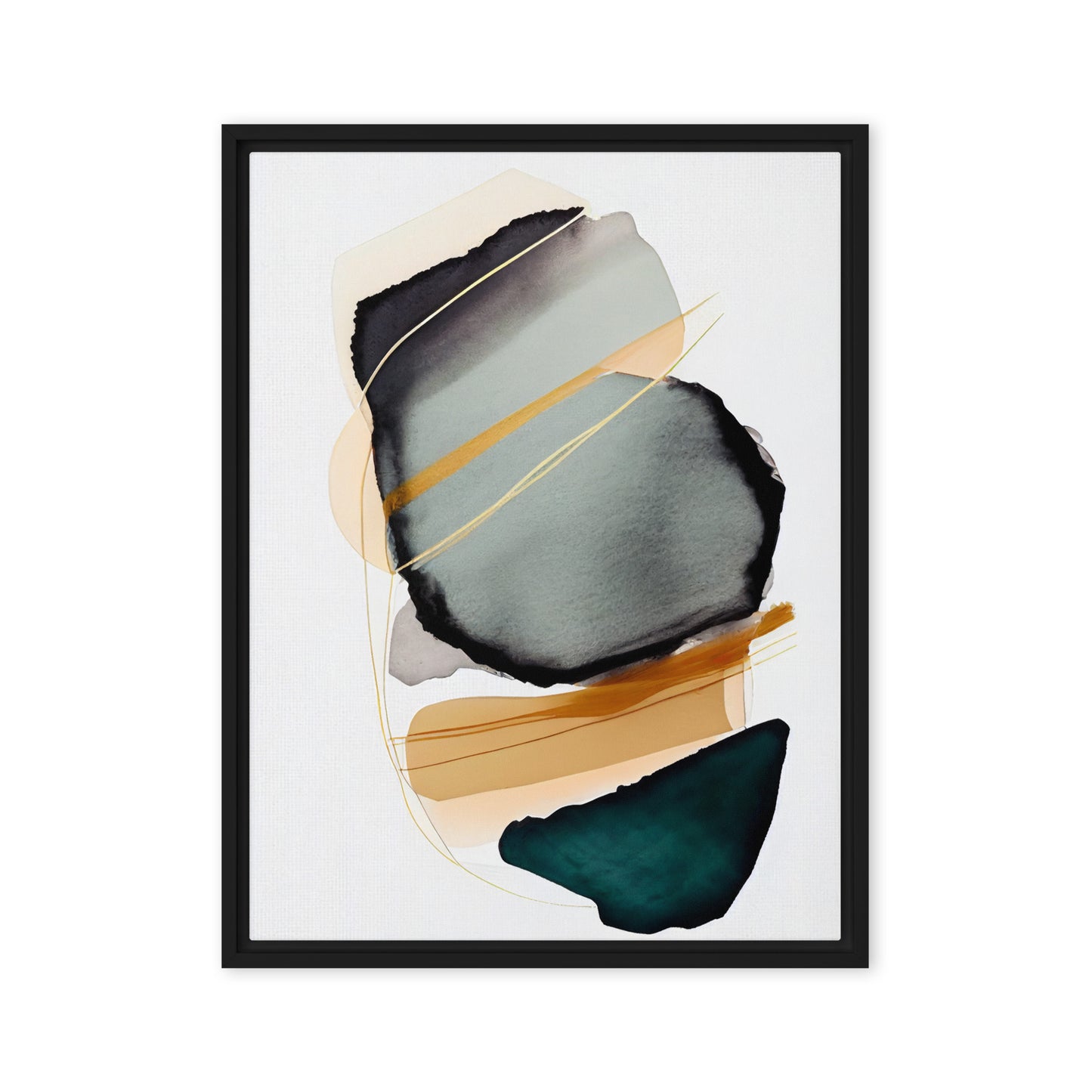 Whispers of Color abstract framed canvas