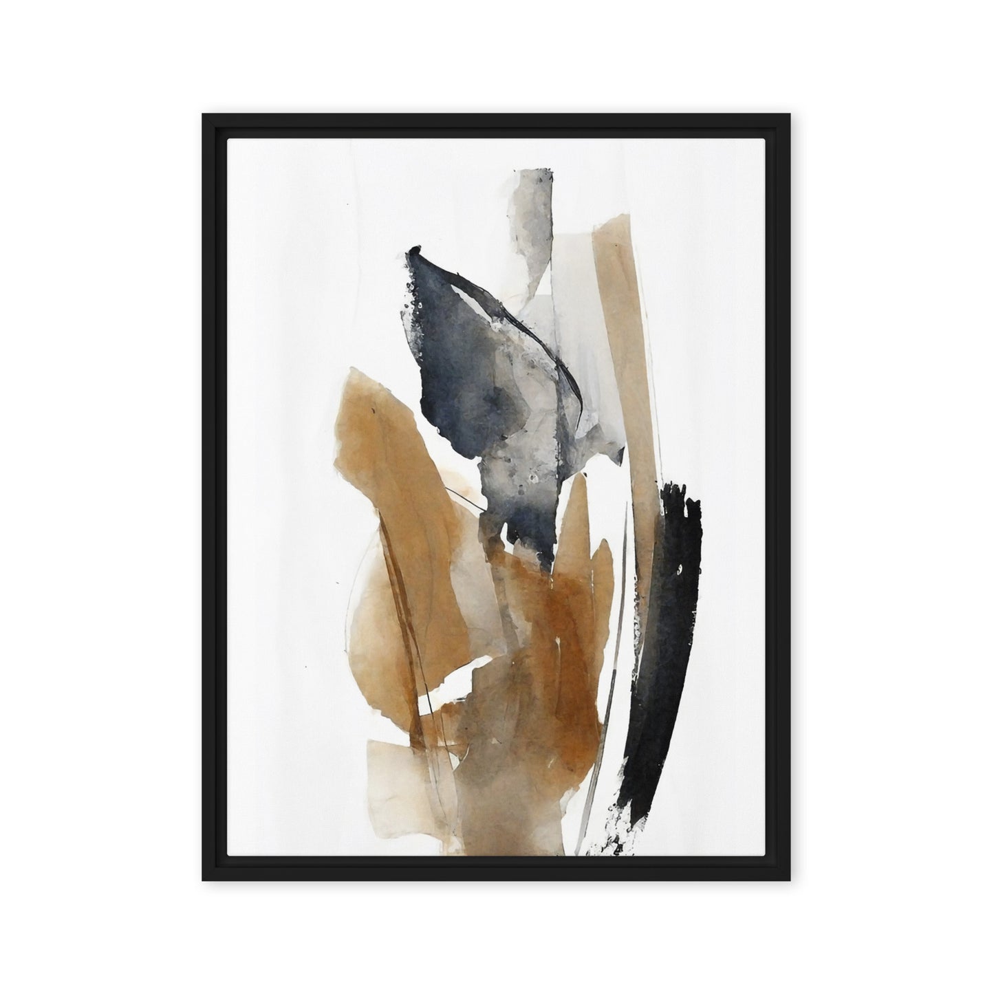 Transforming Colors Abstract Framed Canvas