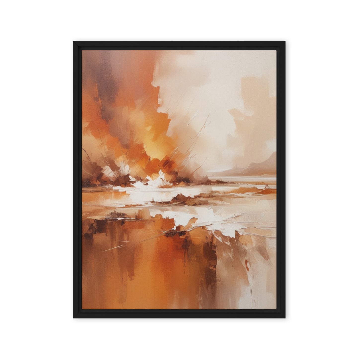 Infinite Horizons Abstract Framed canvas