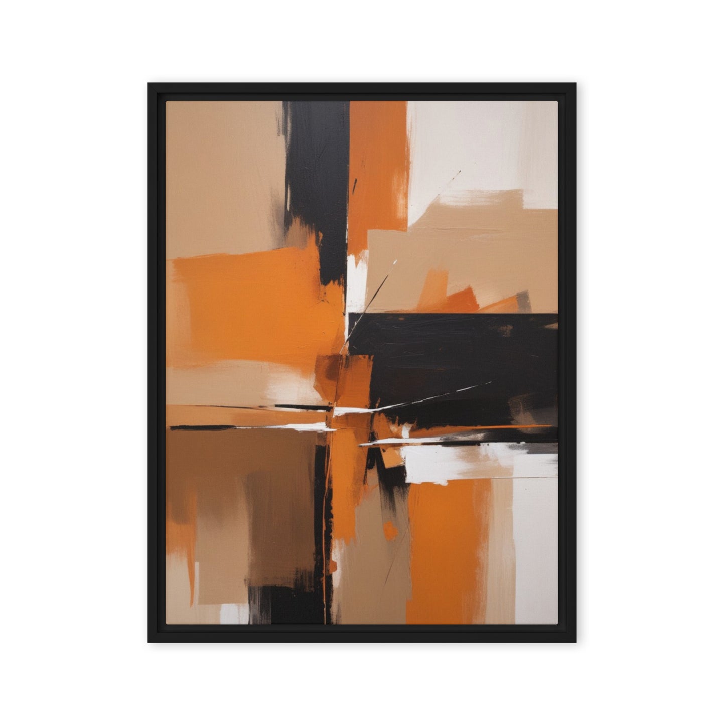 Luminous Labyrinth Abstract Framed Canvas