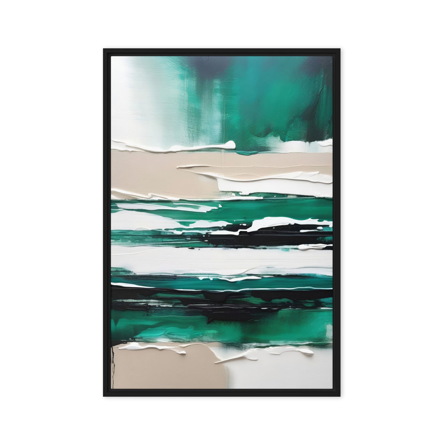 Enigmatic Landscapes Abstract Framed Canvas