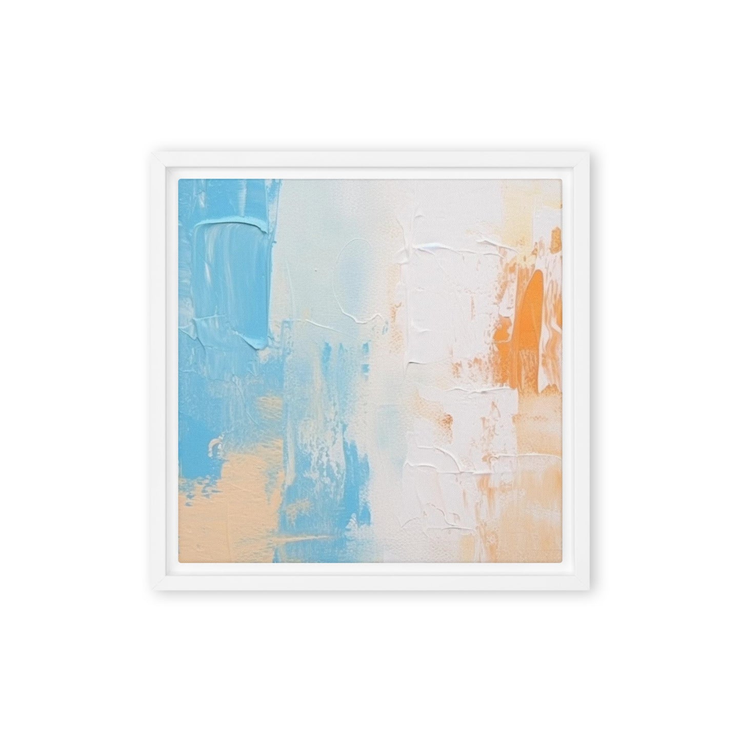 Vibrant Echoes abstract framed canvas - 1 of 2