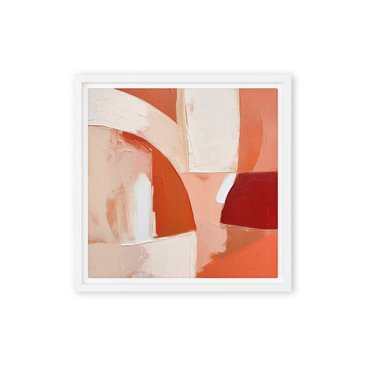 Harmonious Hues Abstract Framed Canvas