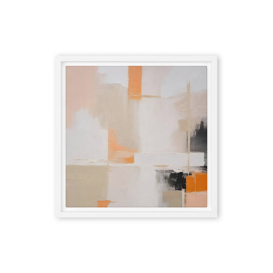 Tranquil Transcendence Abstract Framed Canvas