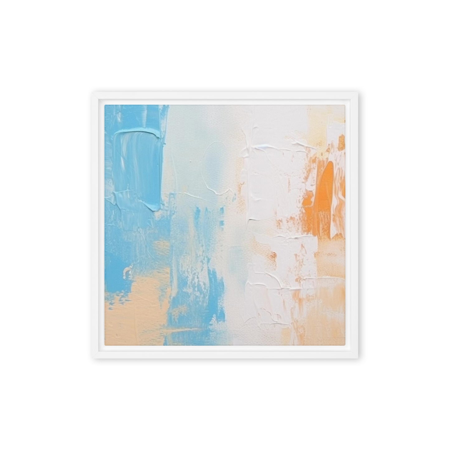 Vibrant Echoes abstract framed canvas - 1 of 2