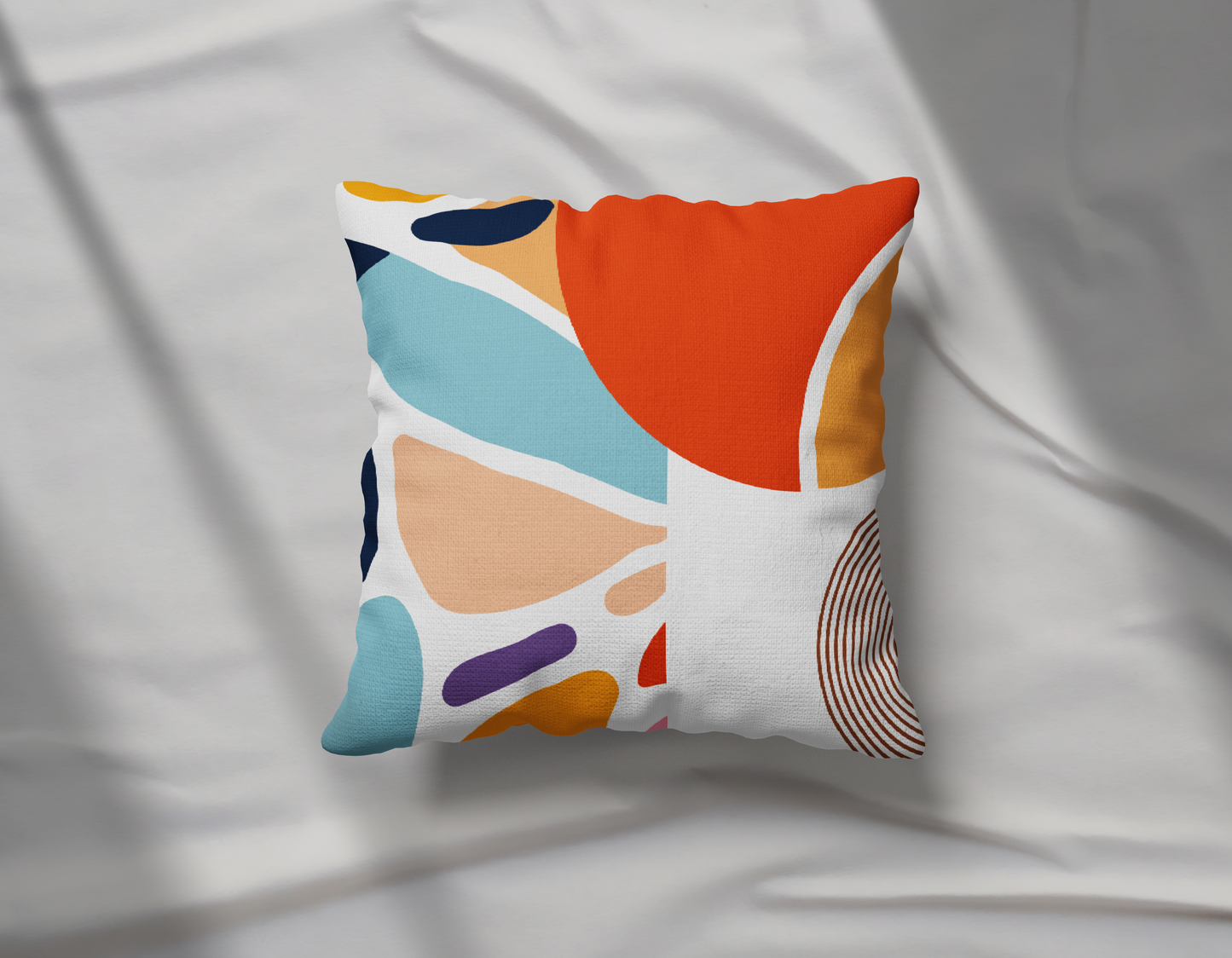 Matisse Minimal Abstract Floral Pillow- Soft or Linen