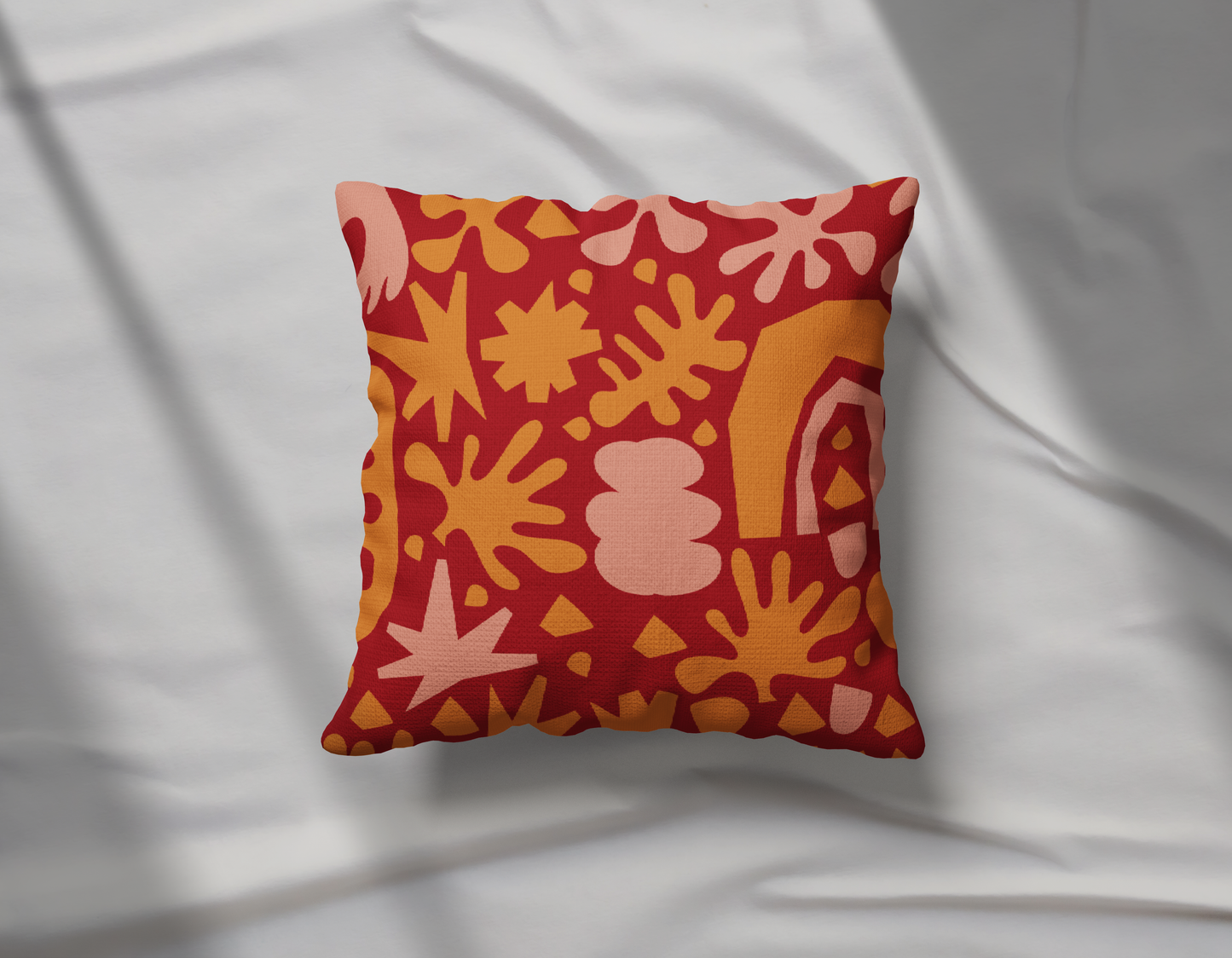 Hand Drawn Style Illustration Pillow- Soft or Linen