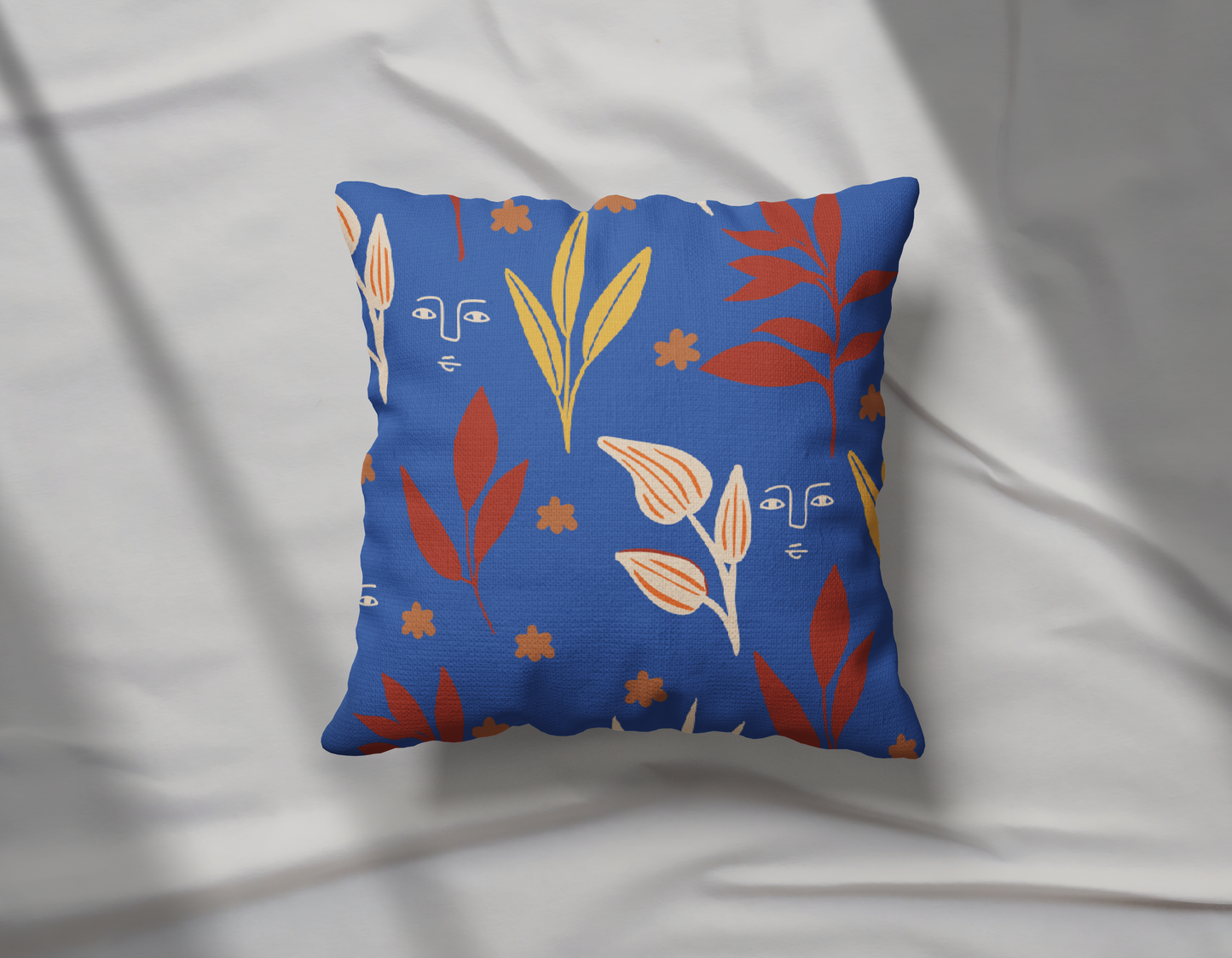 Blue Forest Pillow- Soft or Linen