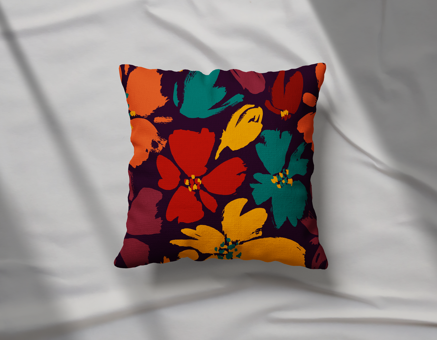 Fall Matisse Inspired Pillow- Soft or Linen