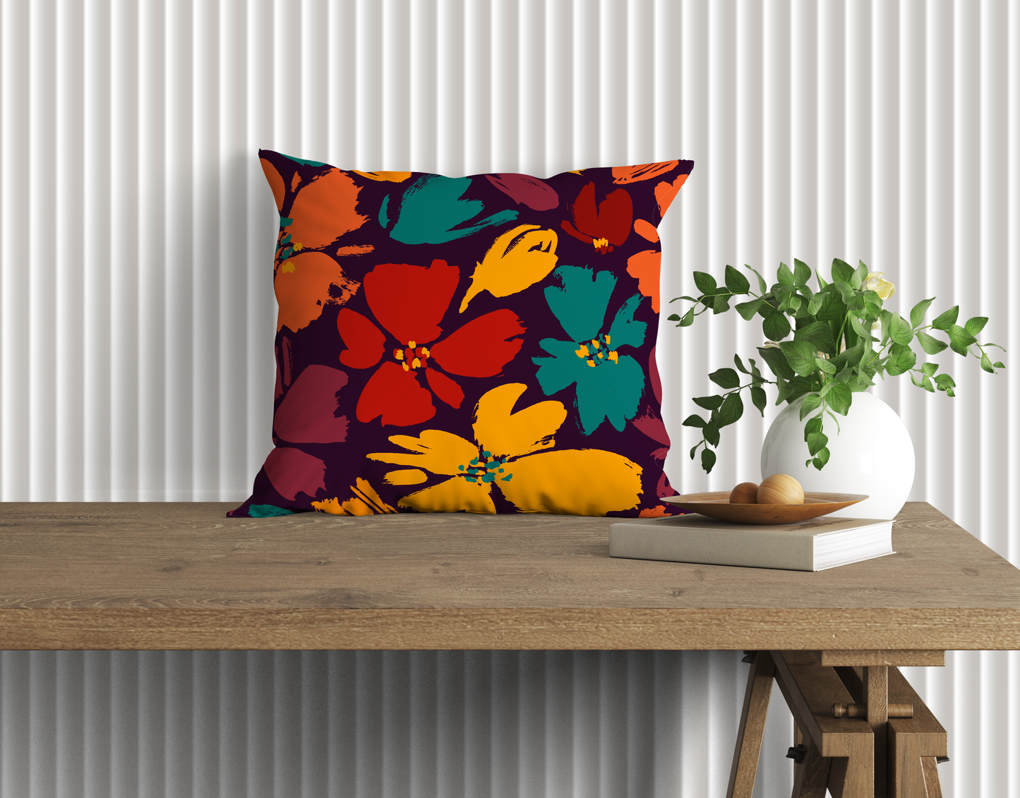 Fall Matisse Inspired Pillow- Soft or Linen